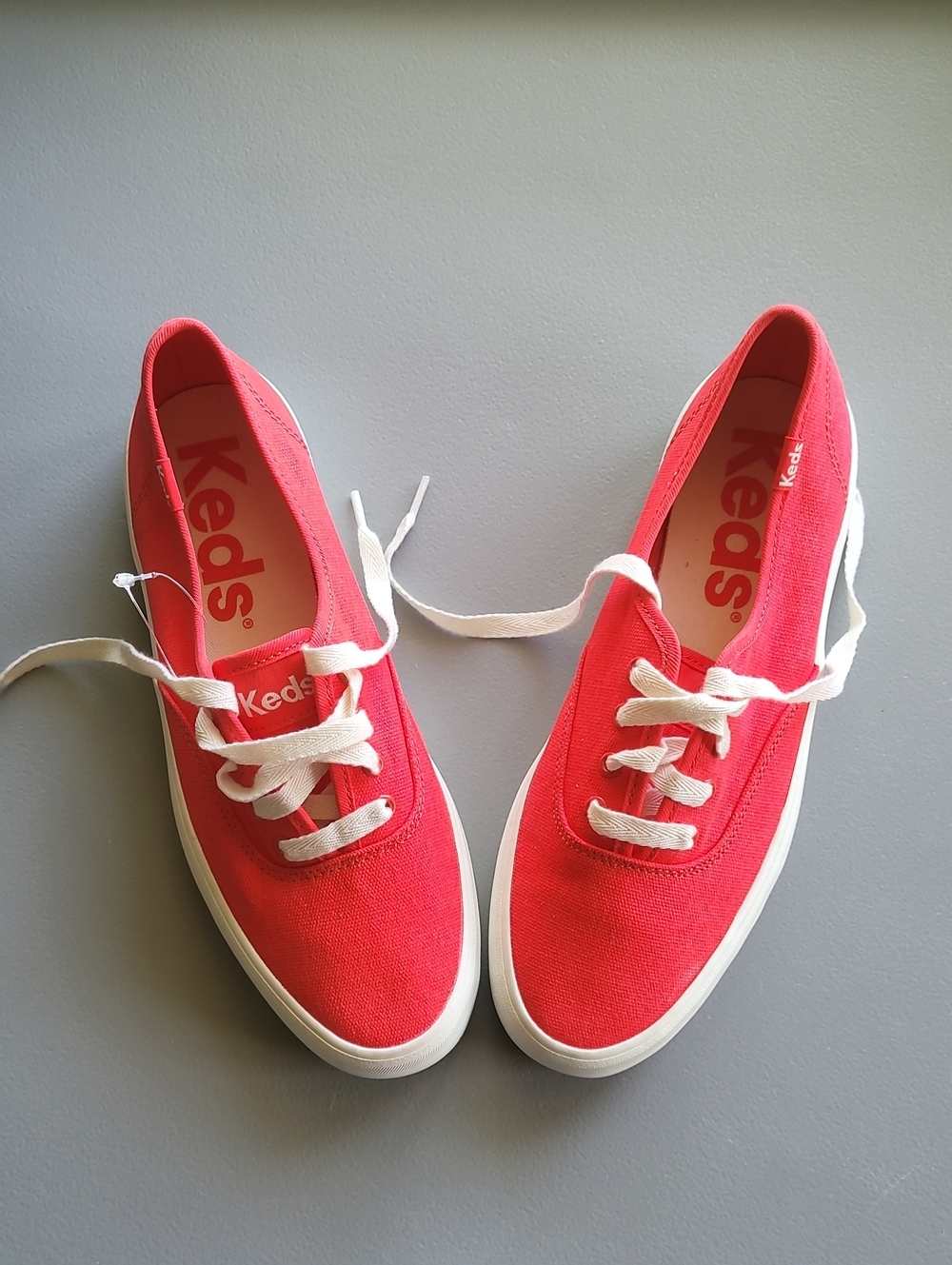 Keds Red Canvas Low-Top Sneakers Sz 7